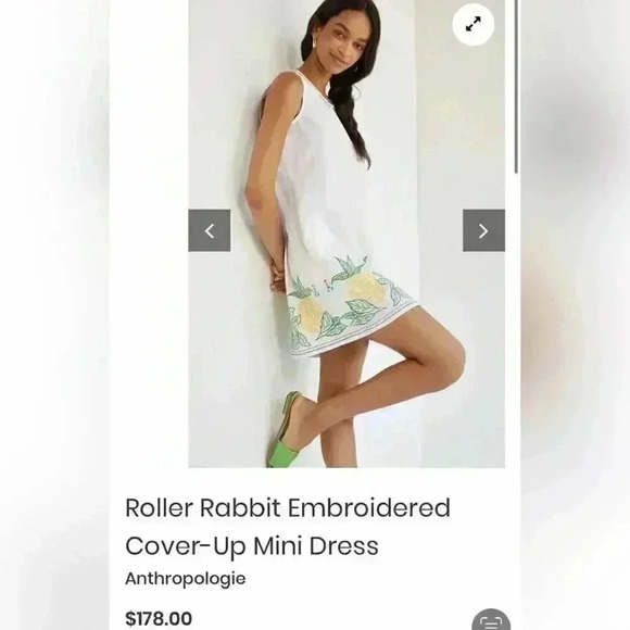 Roberta Roller Rabbit Embroidered
Cover-Up Mini Dress - Picture 1 of 8